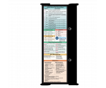 WhiteCoat Clipboard® Trifold - Black Physical Therapy Edition